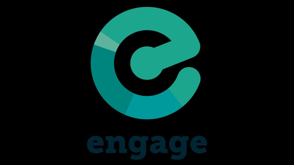 Grønn logo for Engage. Illustrasjon. 